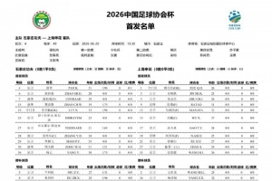 石家庄功夫与上海申花足协杯第4轮比赛首发:申花主力悉数登场,三外援领衔出战